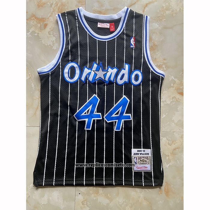 Camiseta Orlando Magic Brandon Williams NO 44 Mitchell & Ness 2009-10 Negro
